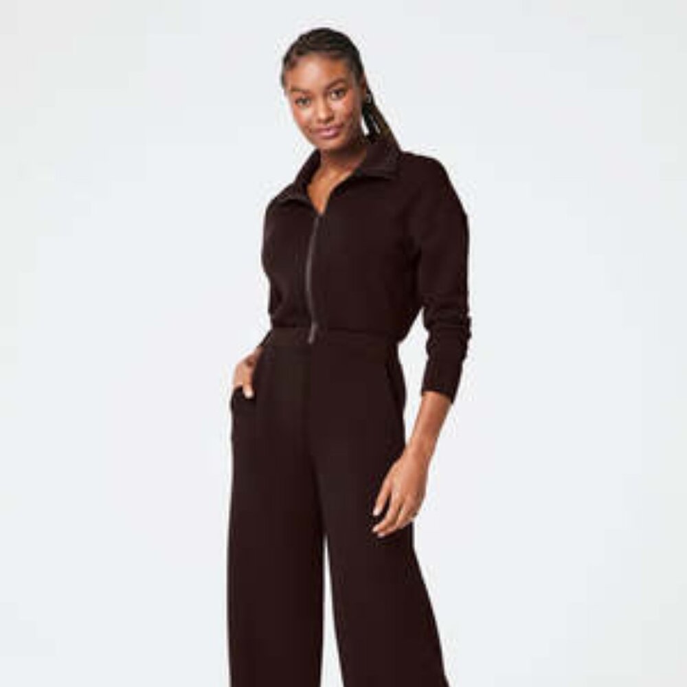 SPANX® AirEssentials Long Sleeve Wide Leg Jumpsuit
